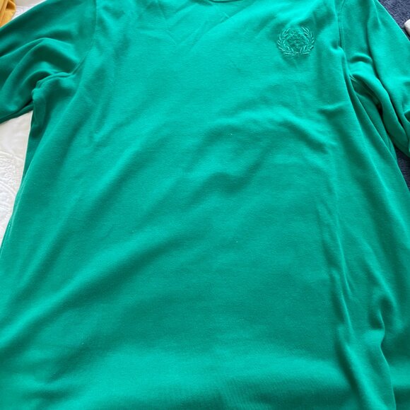 Blair Long Sleeve Top Shirt Mock Neck Lot XL blue green yellow women's - Picture 4 of 6